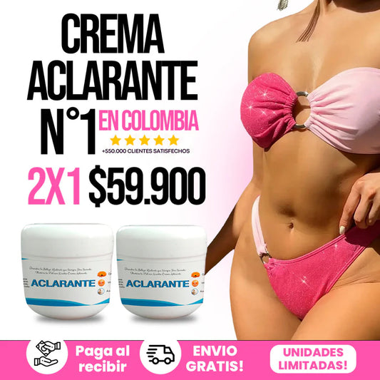 🌸 CREMA ACLARANTE NATURAL 🌿 2X1 💫